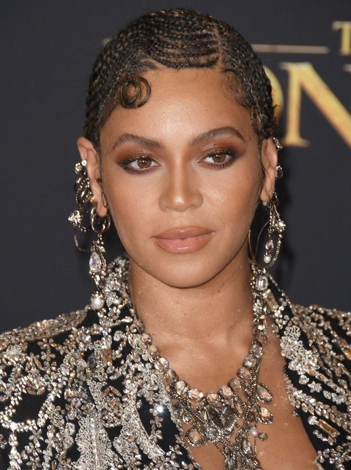 El peinado de Beyoncé en el preestreno de 'El Rey León'