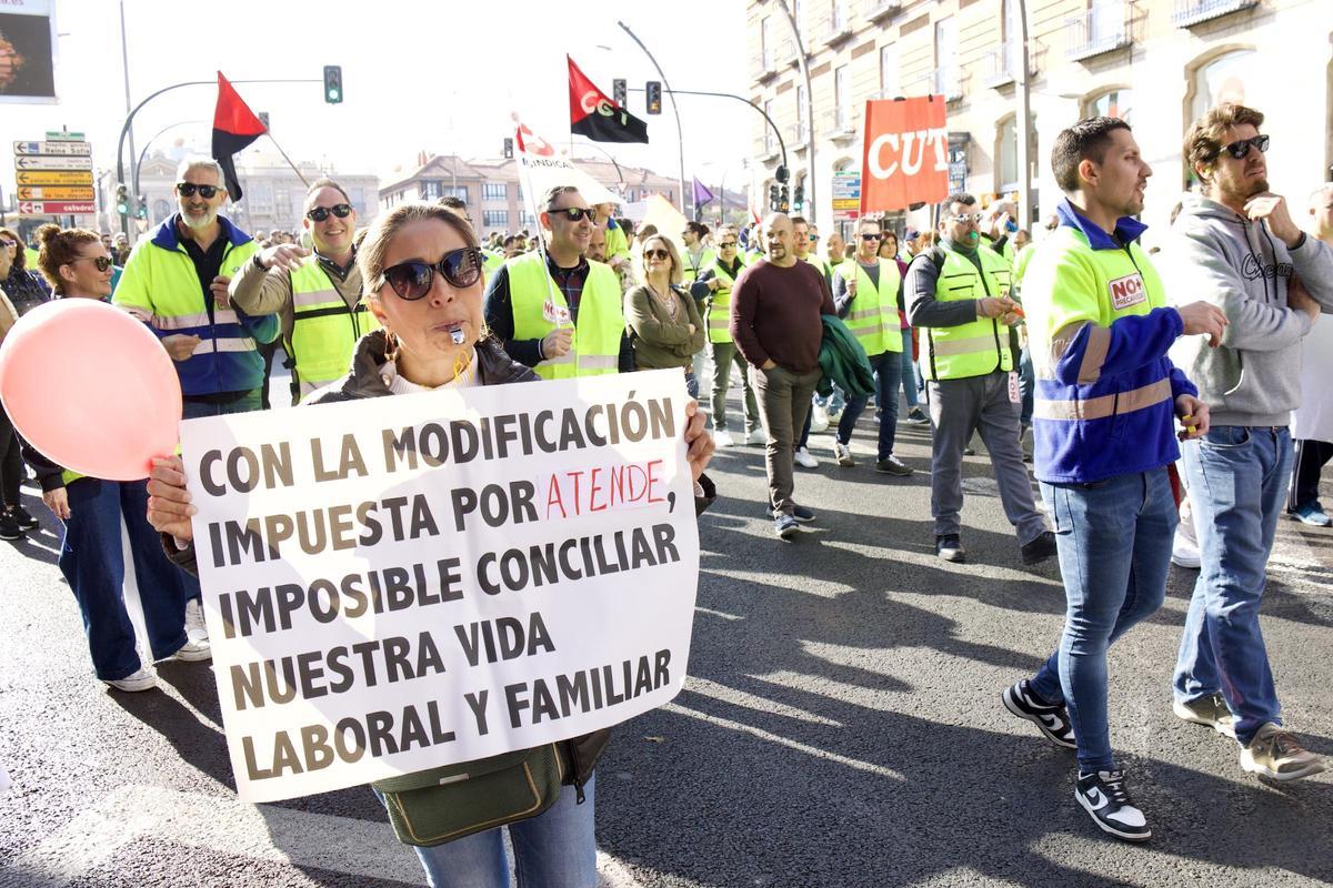 Un momento de la manifestación convocada en Murcia.
