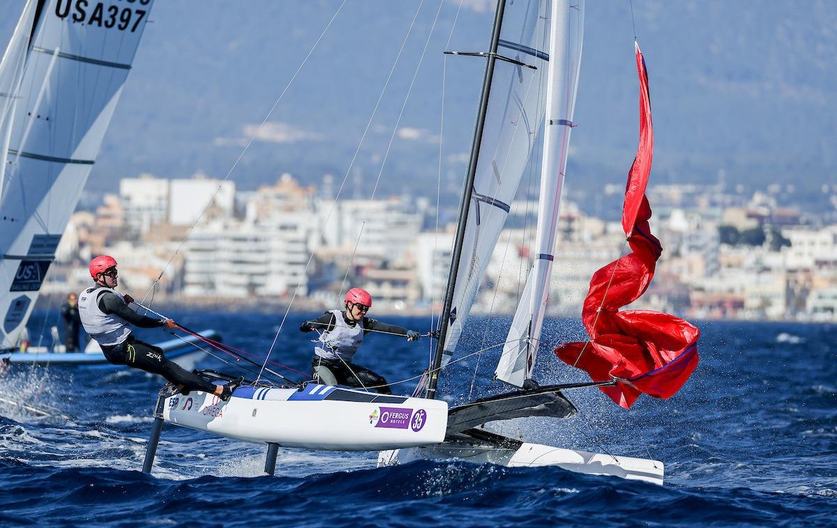 Joan Cardona, durante la manga de este martes.
