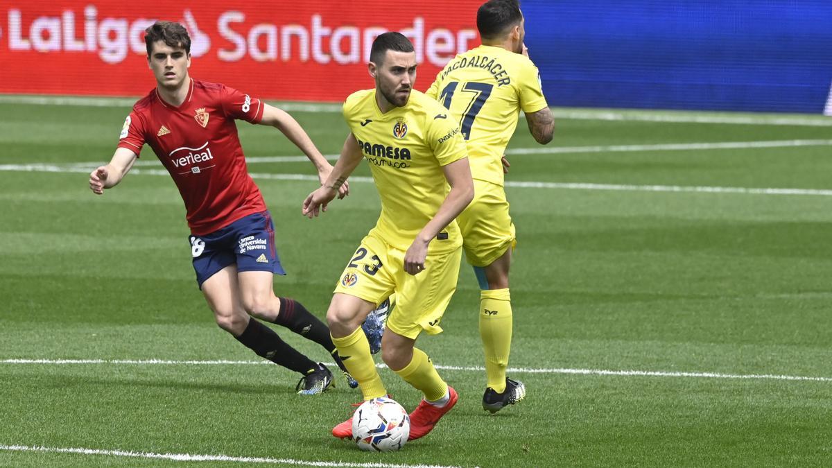 Moi Gómez, en el Villarreal-Osasuna.