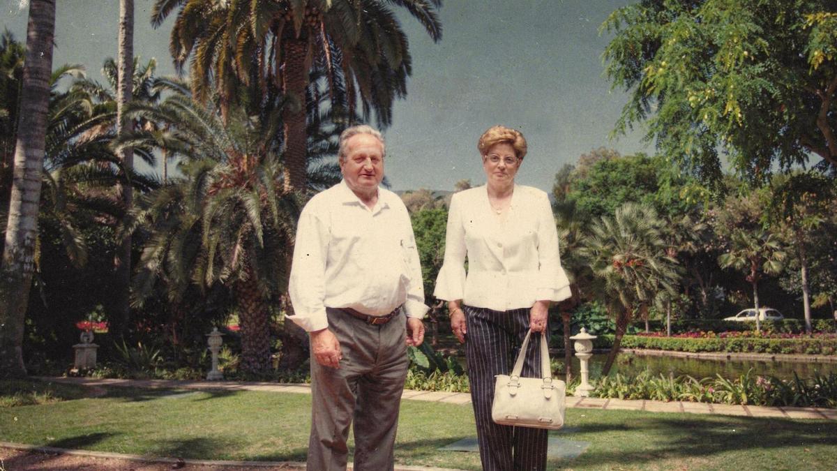 José María y Milagros, en el Hotel Botánico.