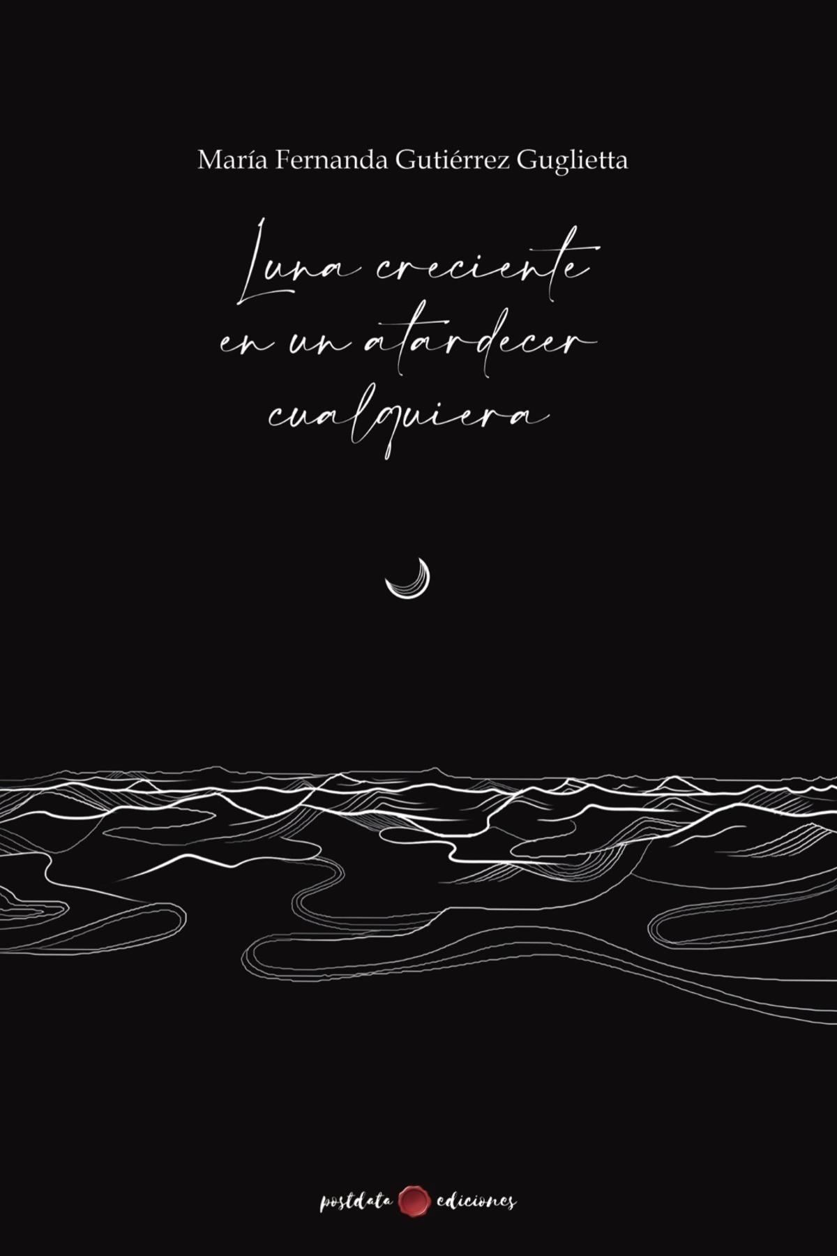 Portada de &quot;Luna creciente en un atardecer cualquiera&quot;, el poemario de la joven alicantina