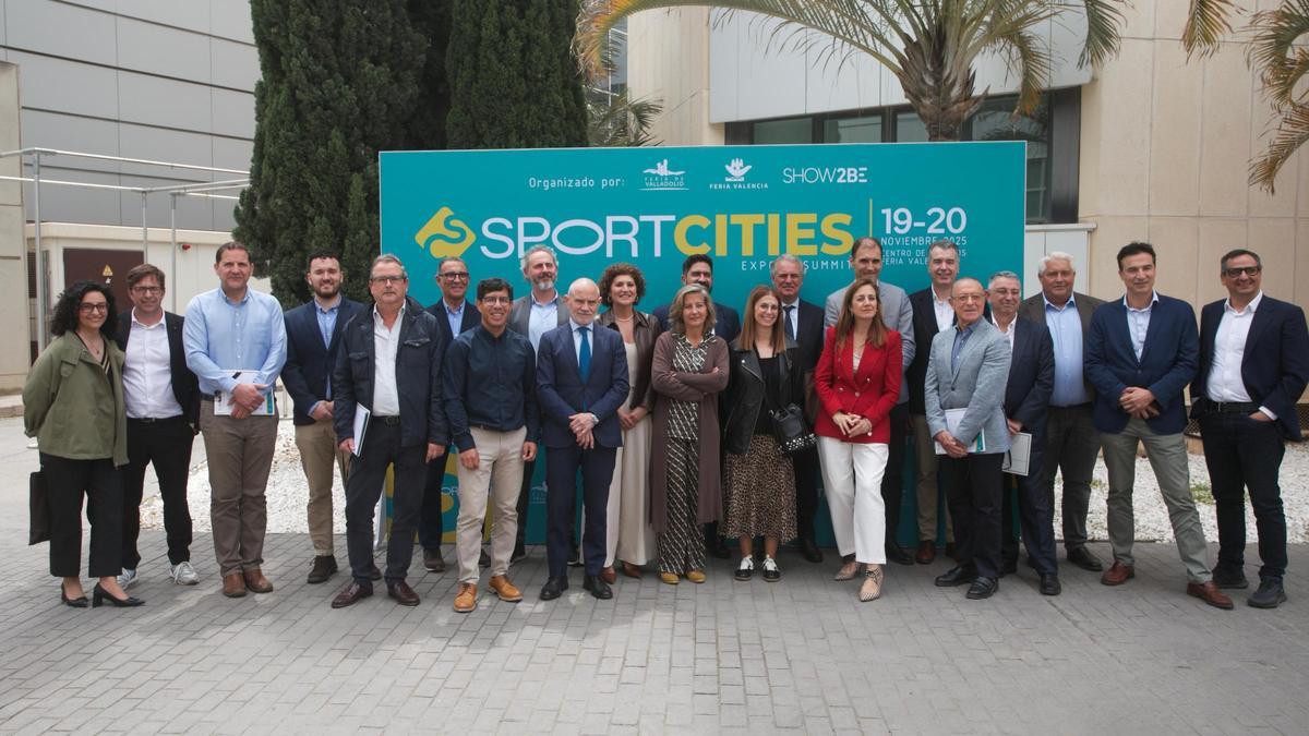 Participantes en la presentación de Sportcities en Feria Valencia