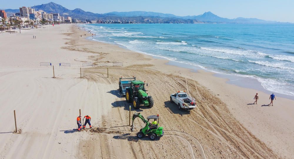 Alicante toma medidas en sus playas para pasar a la Fase 2.