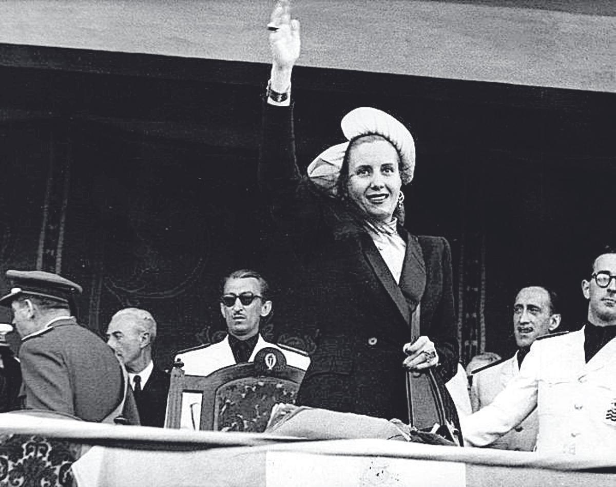 Visita de Eva Perón en 1947 al Concello