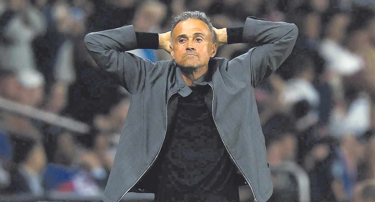 Luis Enrique durante esta temporada