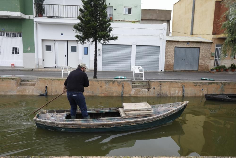 Nivel del agua en El Palmar tras la gota fria.