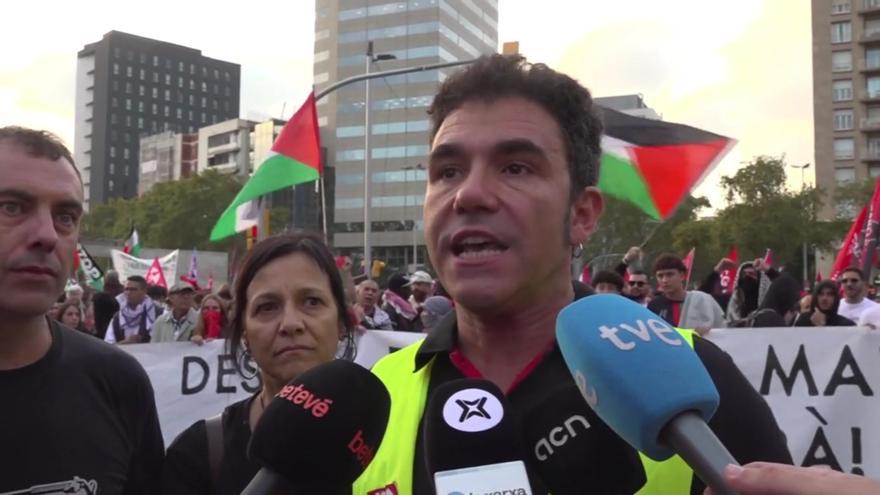 Manifestación por Palestina por las calles de Barcelona
