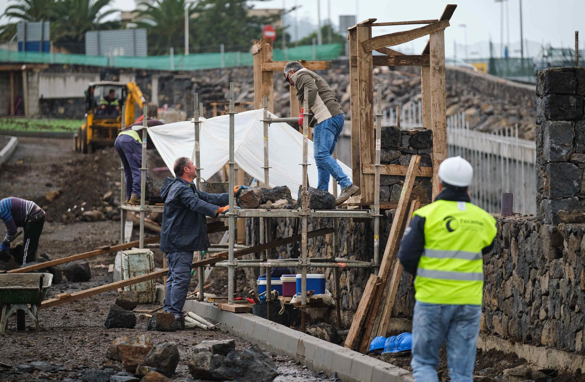 Obras de la pasarela del Padre Anchieta