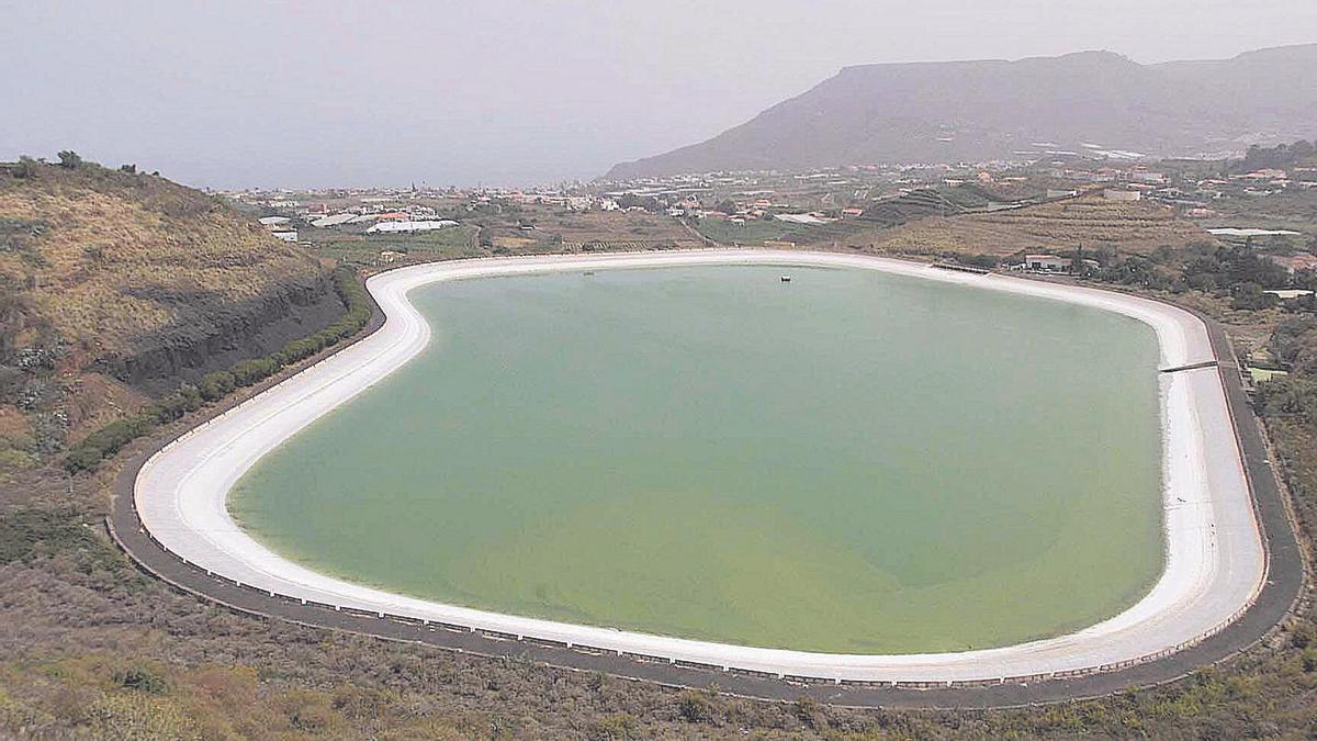 Embalse de Valle Molina, en El Socorro, municipio de Tegueste.