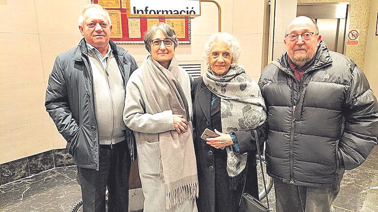 Francesc Sanchís, Gloria Forteza-Rey, Sins Segura y Ramón Caballer.