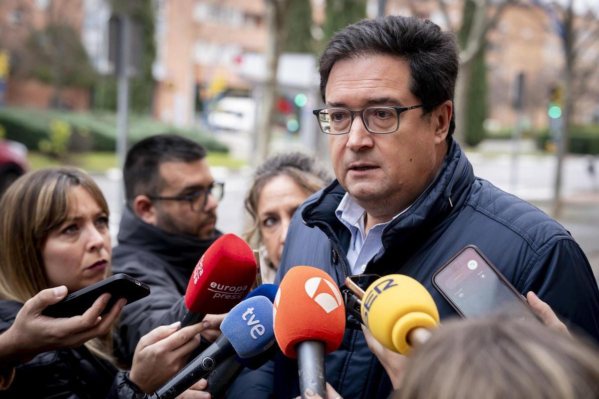 El líder del PSOE-M, Óscar López.