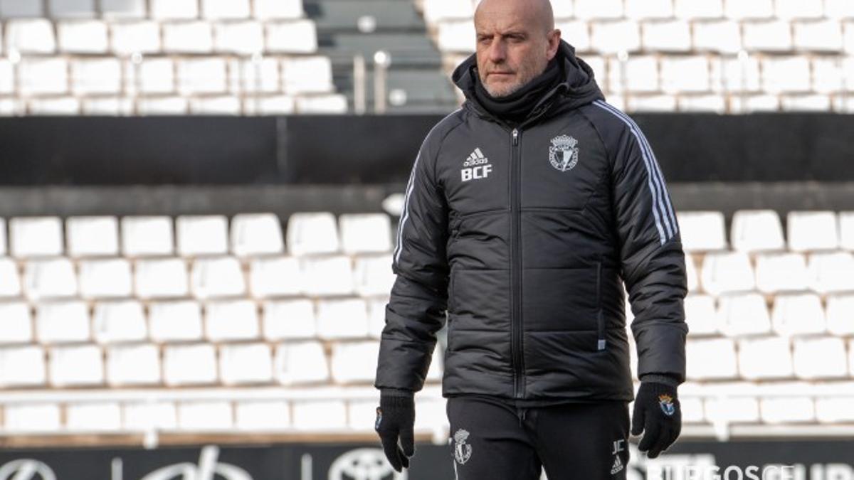 Julián Calero, entrenador del Burgos CF.