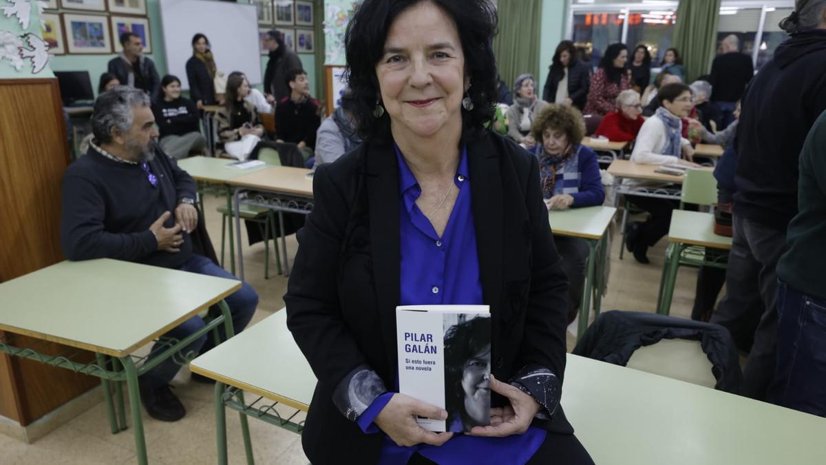 Pilar Galán, esta tarde en el Hernández Pacheco.