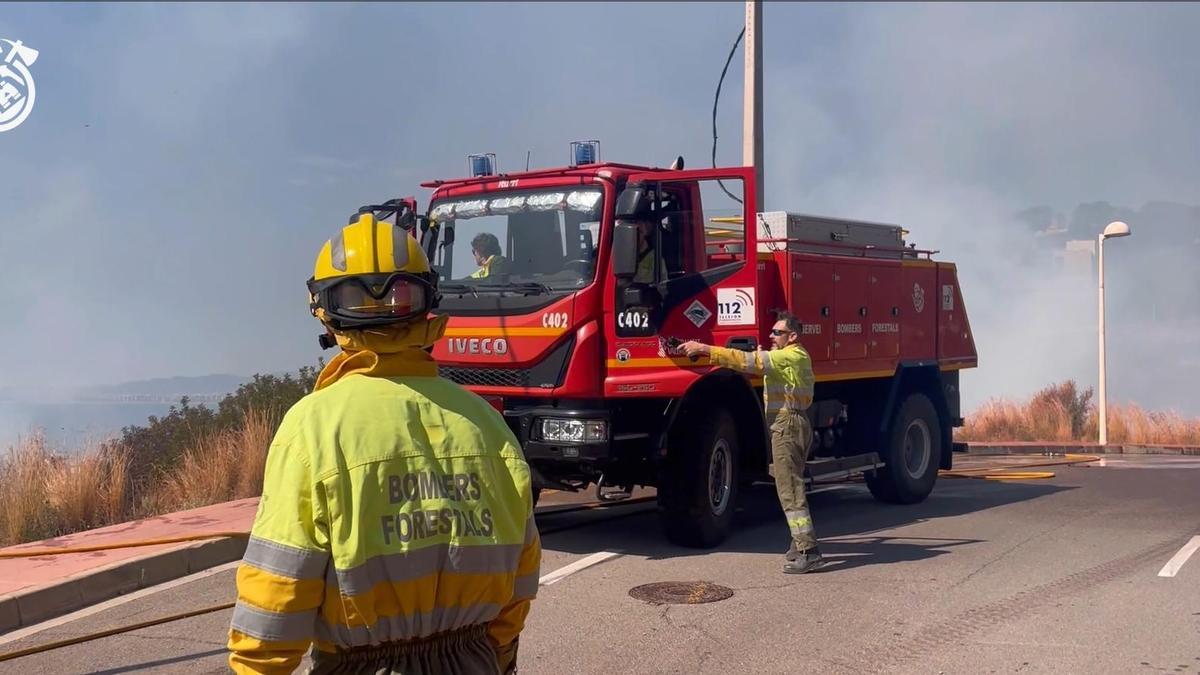 Bomberos en Oropesa