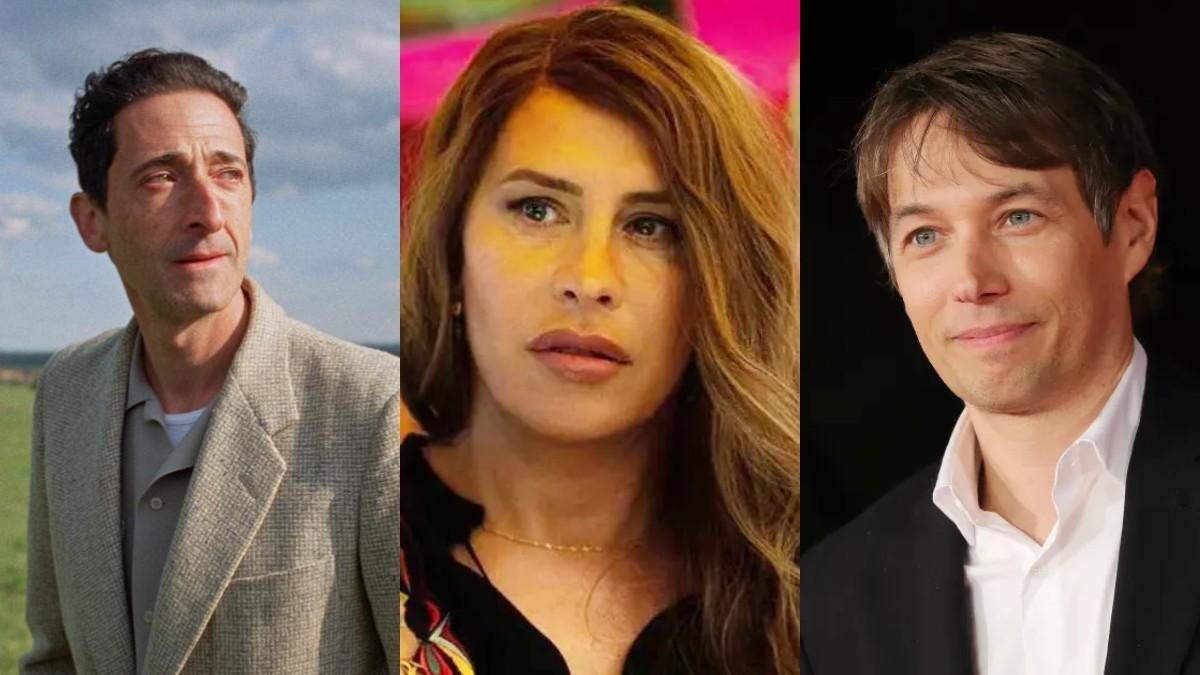 Adrien Brody (The Brutalist), Karla Sofía Gascón (Emilia Pérez) y Sean baker (Anora).