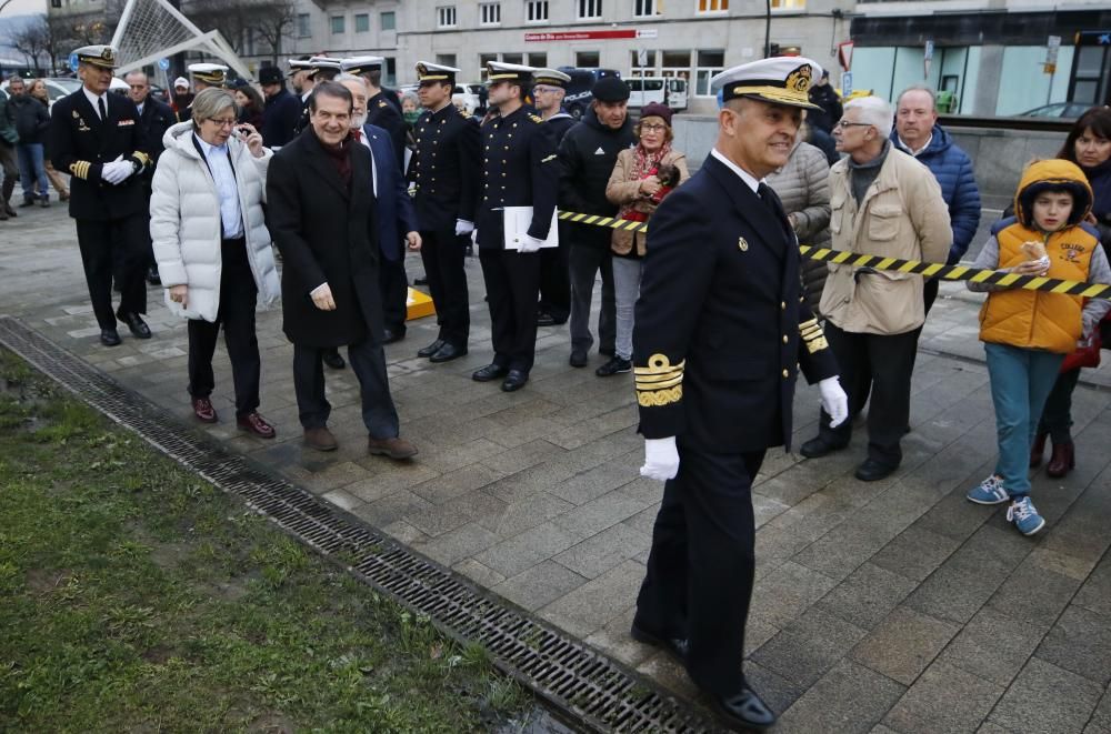 Vigo celebra el 500 aniversario de ka expedición de la primera vuelta al mundo en un acto solemne con arriado de bandera.