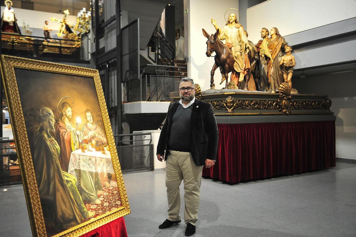 Mario Ruiz en el Museo de la Semana Santa de Crevillent