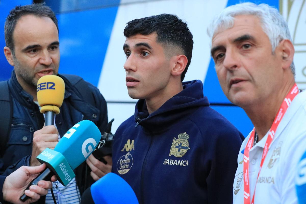 Diego Villares, tras el partido contra el Burgos.