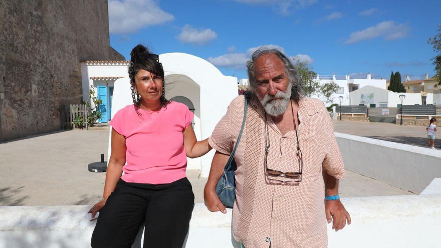 Pia y Georges Bess, durante su estancia en Formentera