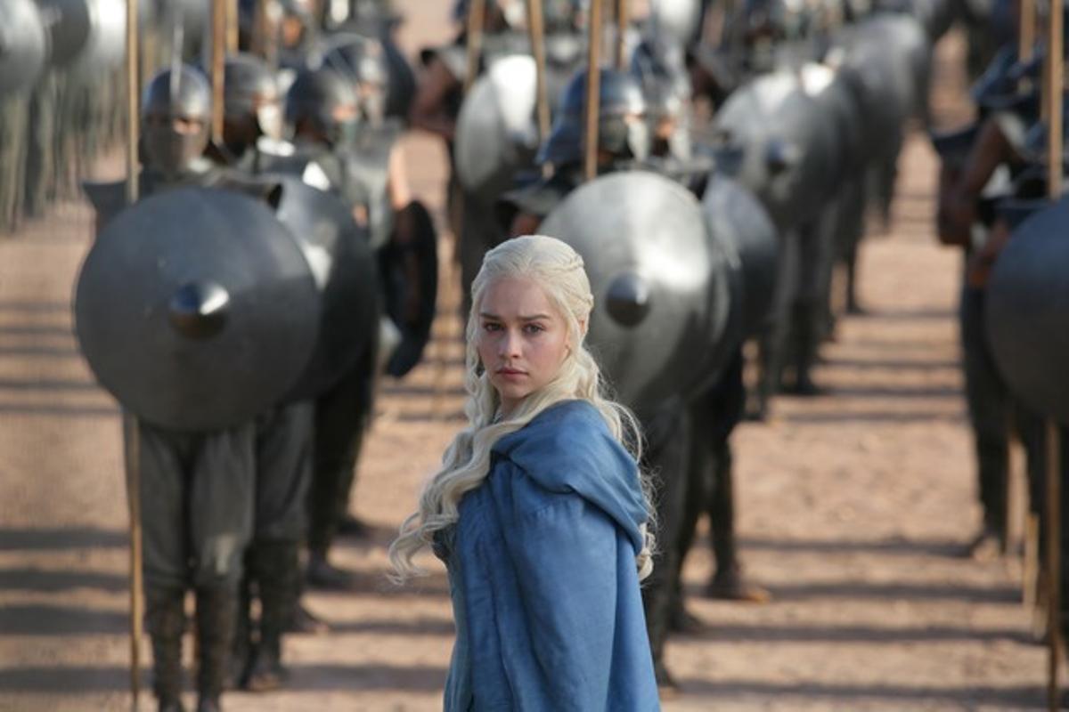 L’actriu Emilia Clarke, en el seu paper de Daenerys Targaryen, a ’Juego de tronos’.