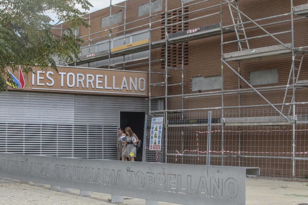 Obras en el Instituto de Torrellano