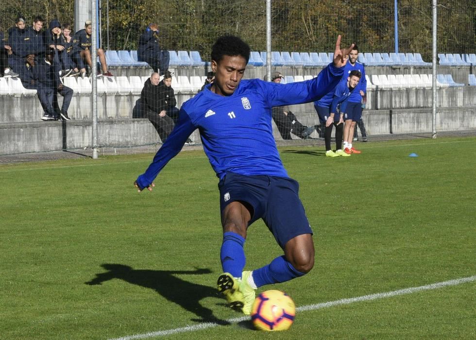 El Oviedo prepara el encuentro ante el Almería en