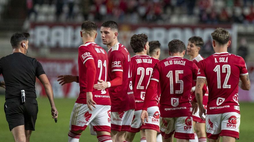 Imagen de archivo del Real Murcia frente al Nàstic