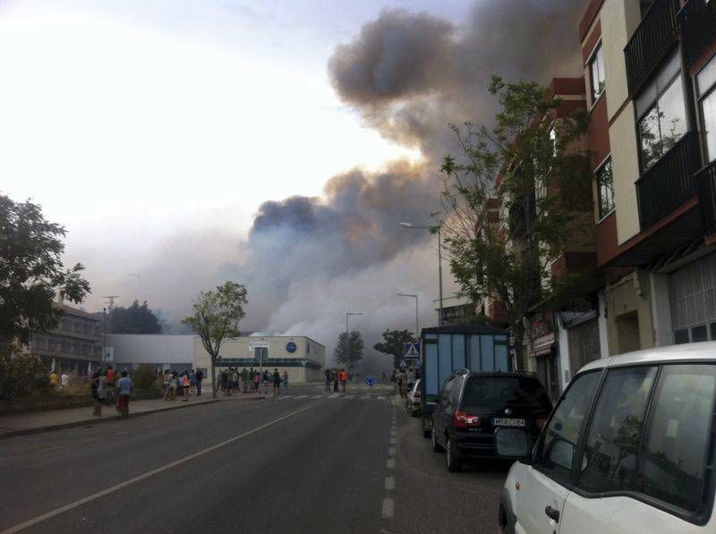 Imágenes del incendio en Alcañiz