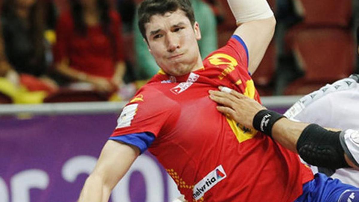 Djushebaev marcó el gol decisivo de España ante Hungría
