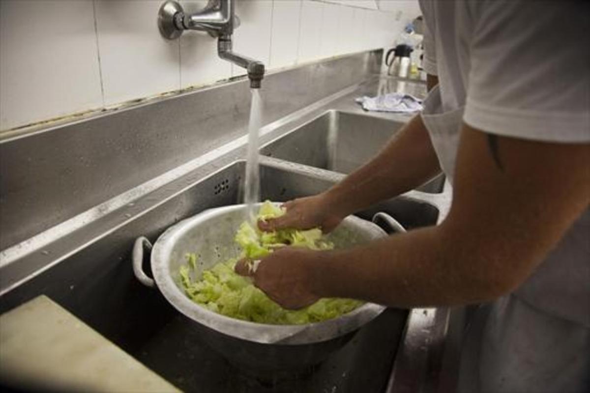 Consumo de agua en un restaurante de Barcelona.