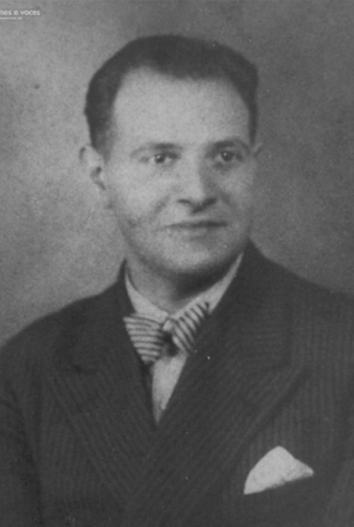 El médico Agustín Jorge Echeverri, que fue presidente de la gestora del Concello de Cangas y que fue detenido cinco días después del golpe de Estado. Fue fusilado en Pontevedra en septiembre de 1936.