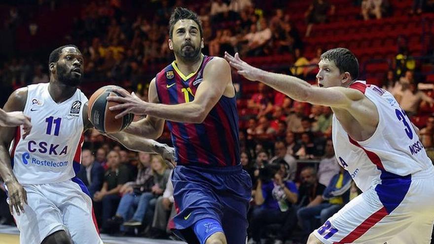 Navarro y Lampe levantan el ánimo del Barça ante el CSKA