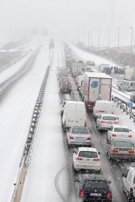 La nieve llega a San Javier, Balsicas y el Campo d