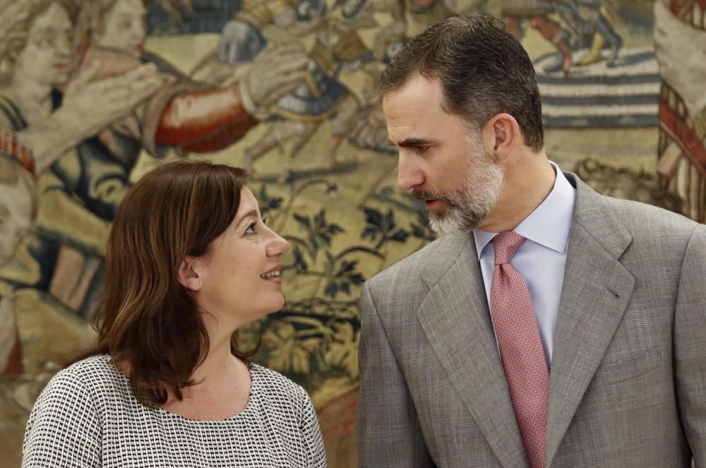 Audiencia de Francina Armengol con el rey Felipe VI