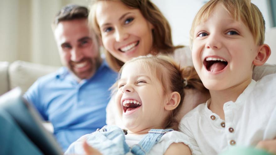 Una familia feliz.