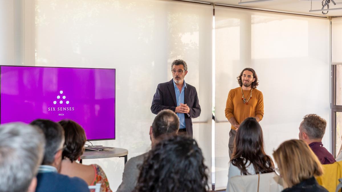 Nacho Muelas y David Arraya, en un momento de la presentación de los proyectos.