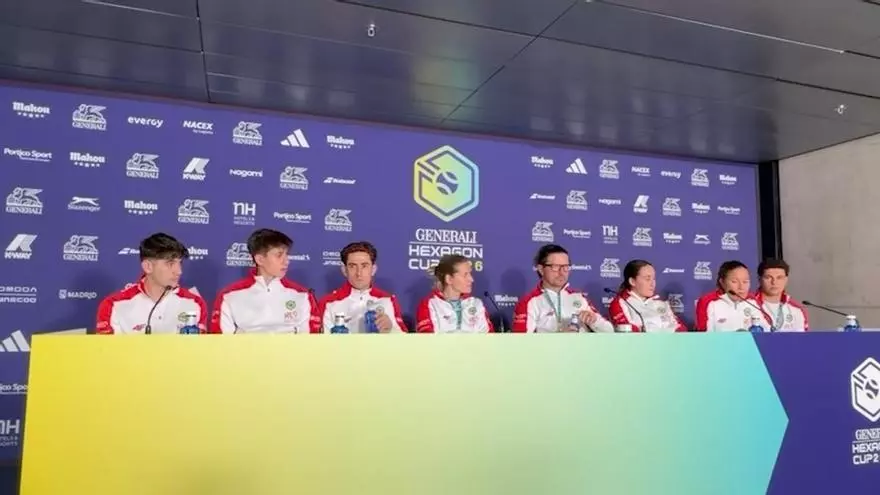 Rueda de prensa del equipo RL9 de Robert Lewandowski, tercero en la Hexagon Cup