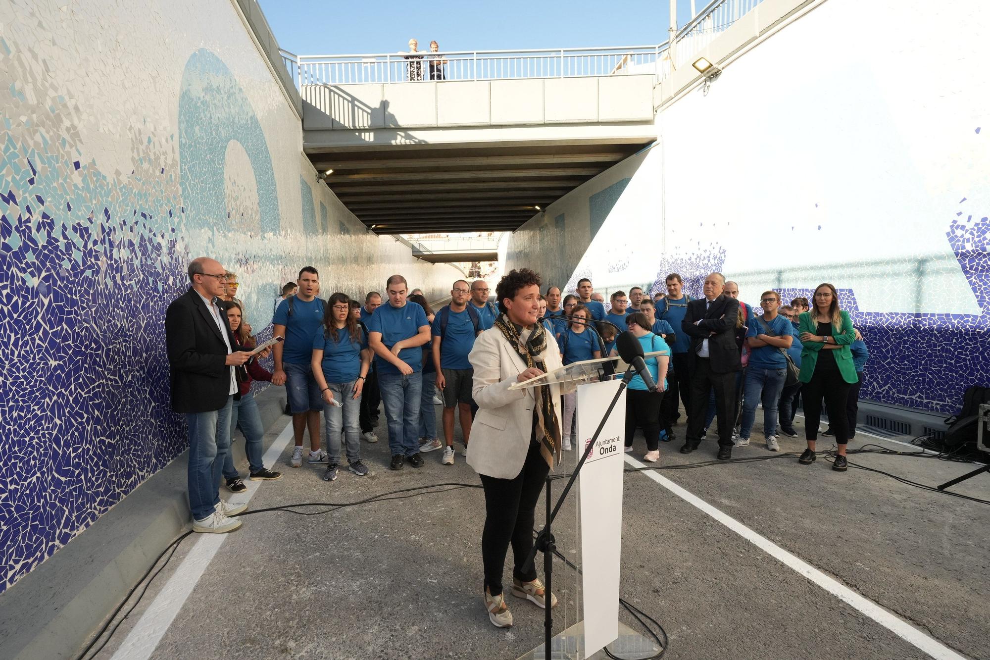 Onda reabre el túnel de entrada al municipio con el gran mural cerámico