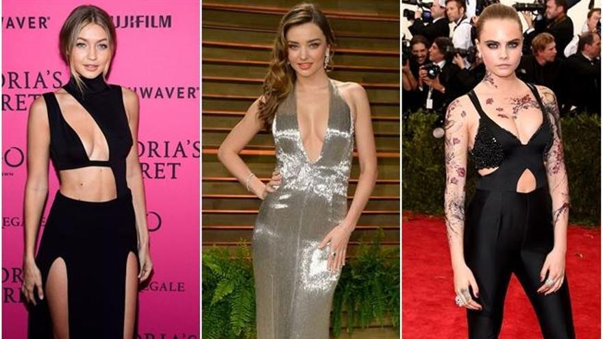 Gigi Hadid, Miranda Kerr y Cara Delevignge