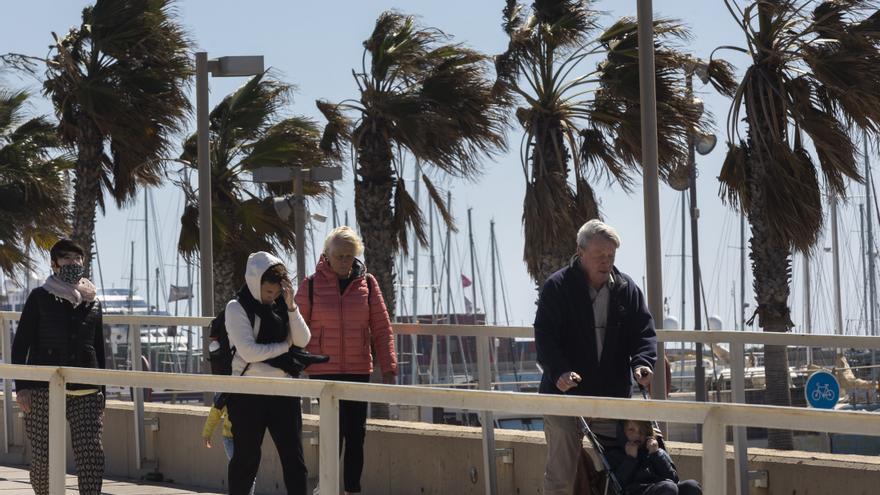 Alerta amarilla por viento y bajas temperaturas en València