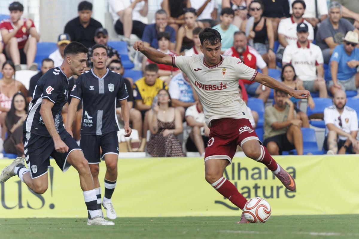 Las mejores imágenes de la primera victoria de pretemporada del Real Murcia frente al Eldense