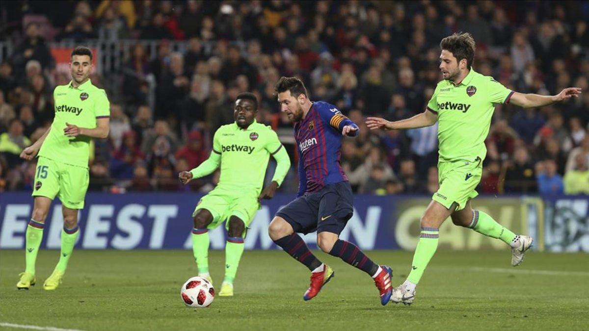 Messi firmó el 3-0 en el partido de vuelta de la Copa