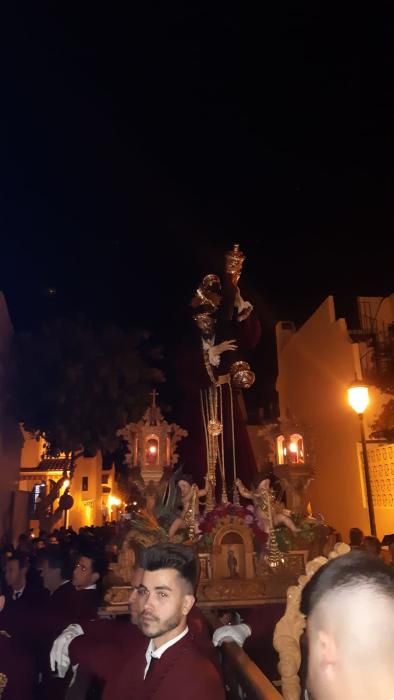 En Churriana, de los aledaños de la parroquia de San Antonio Abad, salía la cofradía del Nazareno del Paso y la Virgen de los Dolores