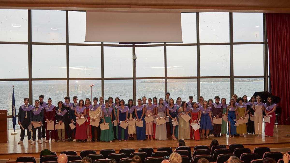 Graduación en el IES Elviña