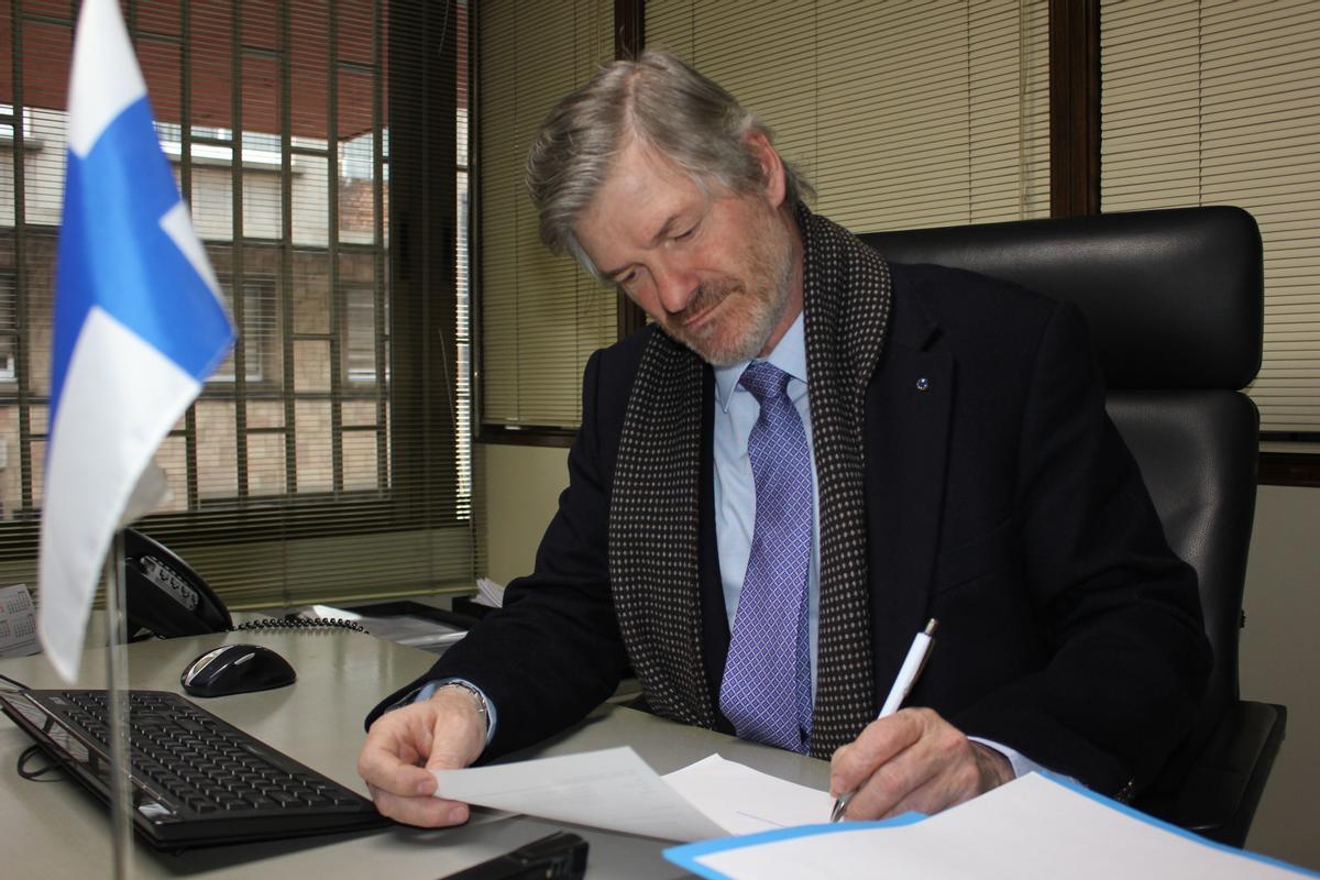 El excónsul honorario de Finlandia en Barcelona, Albert Ginjaume.