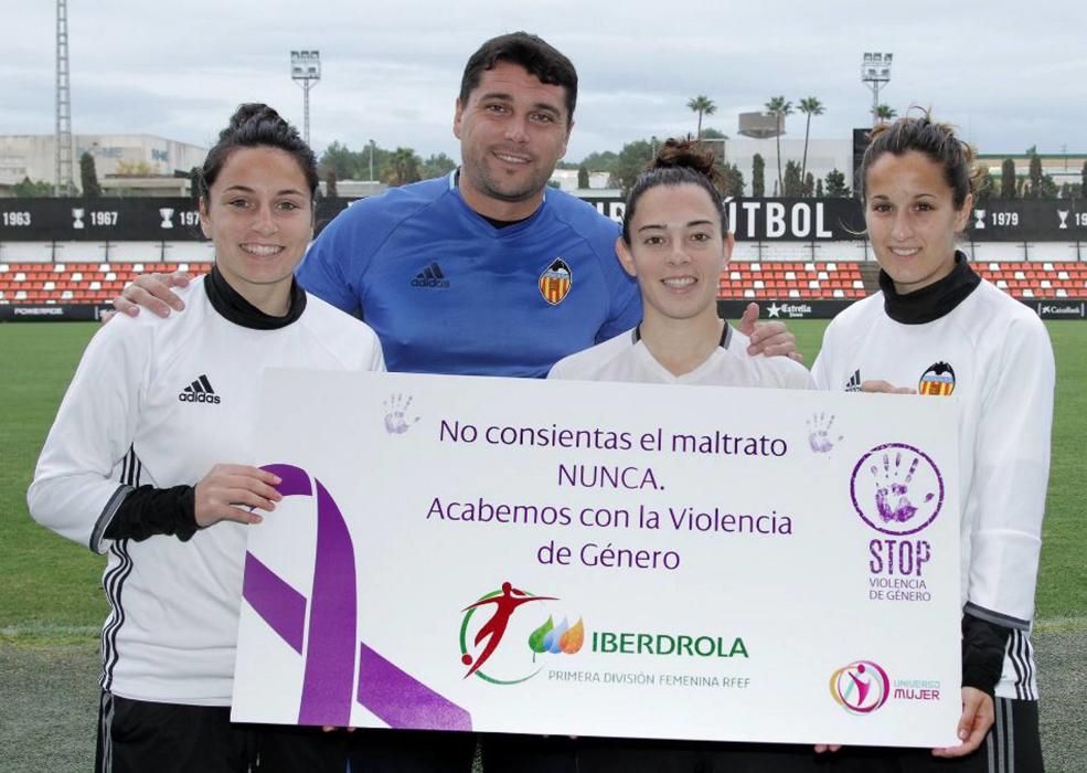 El Valencia Femenino apoya el Día Internacional contra la violencia de género