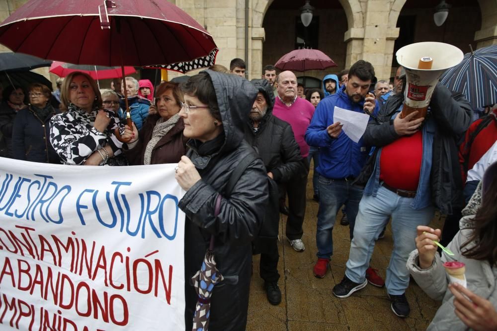 Manifestación contra la contaminación en Avilés