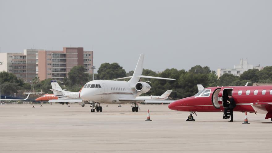 Casi 34.000 ‘jets’ privados en Baleares en 2022, un 32% más que antes de la pandemia