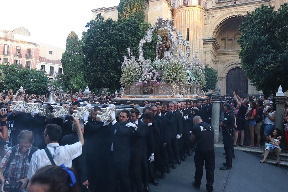 Procesión de la Virgen de la Victoria en Málaga